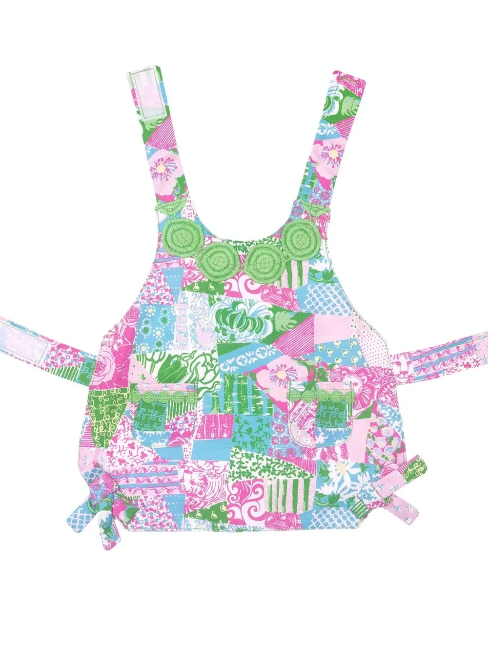 Lilly Pulitzer Pink & Green Patchwork Pet Dog shift Dress